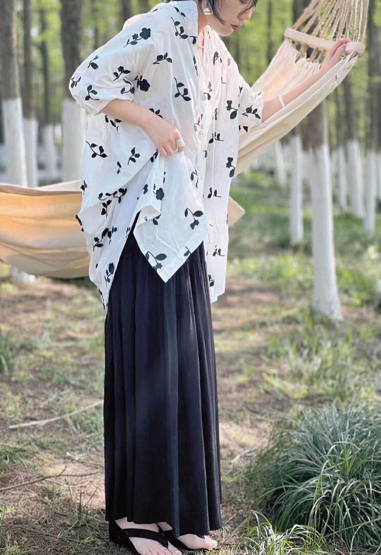 夏季新款填手工刺绣衬衫，女装衬衫，阅上