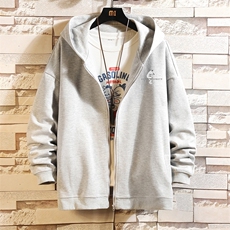 KS21036-P38连帽开衫卫衣男运动外套大码班服砖墙挂拍，男装卫衣，电商A040A