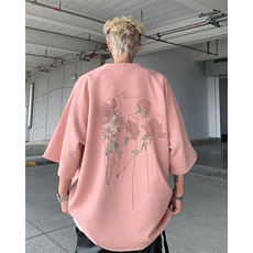 2025新款美式潮流麂皮绒短袖t恤大码宽松港风半袖上衣男H9927-P28，男装T恤，电商B295