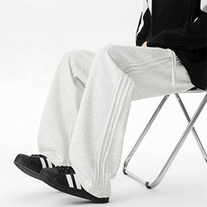 秋季瘦高个子加长休闲裤男直筒阔腿188cm115运动裤宽松KZ030P55，男装休闲裤，电商B312