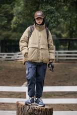 外27-2GANYOU日系纯色大口袋加厚棉服（套装K02）MY02-P195，男装棉衣，新杭派外27-2