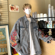 春秋新款牛仔夹克男百搭牛仔外套JK08322-P63，男装夹克，星座308B-2