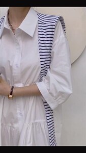 两件套衬衫裙图片