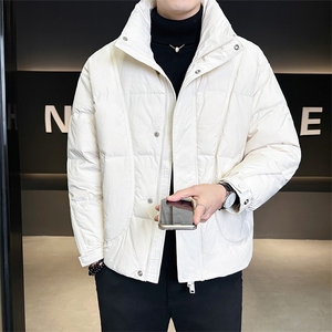 标50绒 店主风男士冬季休闲立领羽绒服宽松保暖外套 909-P215图片