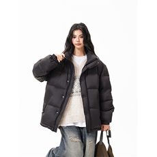 90%绒新标有报告立领撞色韩版宽松羽绒服外套Y988/P350现货，男装羽绒服，星座202-3