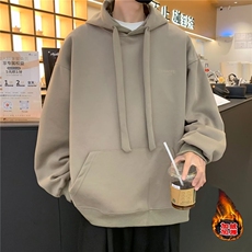 连帽加绒卫衣男2024新款秋冬季上衣美式RE00P42，男装卫衣，星座1116-2