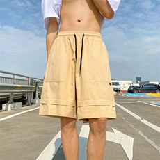 2023港风文艺做旧短裤男春夏宽松潮流五分裤，男装休闲裤，星座716-2