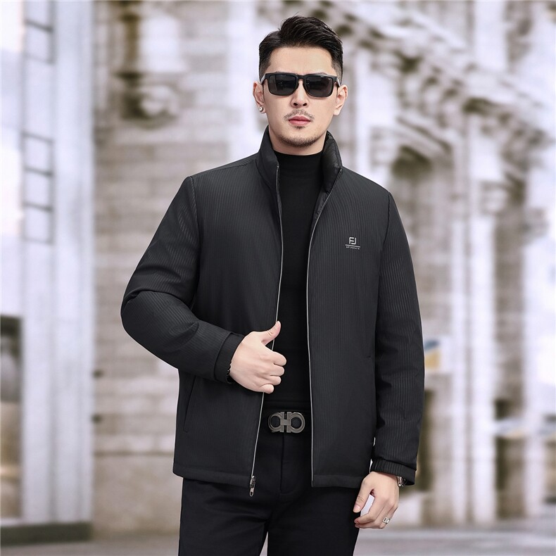 2025新款中年休闲双面穿羽绒服外套男士冬款休闲羽绒服夹克,男装夹克,钱塘723