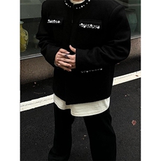潮牌夹克男女士2025春秋季新款小香风设计款上衣外套601-1-Y1008，男装夹克，星座601-1