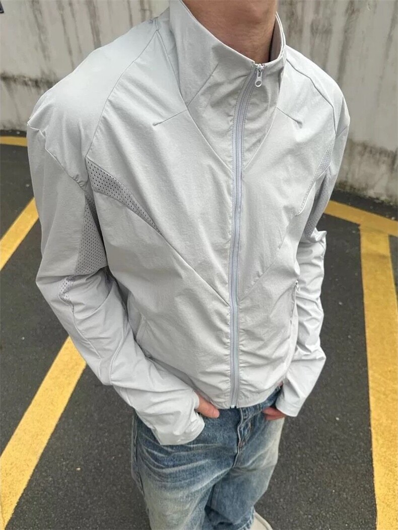 XZ809A/FFW01/特P40（无差价）现货足特批冰丝设计感小众防晒衣,男装夹克,星座809A(原222-1)