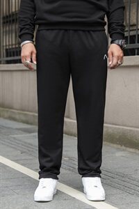 春装纯色哈伦裤运动休闲长裤加肥加大码针织运动裤卫裤5961款图片