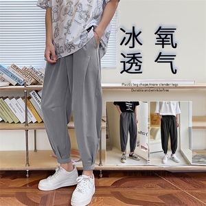 夏季新款潮流显高舒适束脚运动休闲九分卫裤 K118-特批35图片