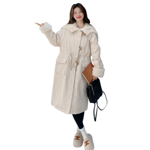新款现！羊羔毛拼接派克服羽绒服工装外套2C133-6002-P285-K418图片