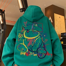 直播460克超厚潮牌重磅纯色连帽卫衣力推男XZ517A-2-WY8841-P68，男装卫衣，星座517A-2