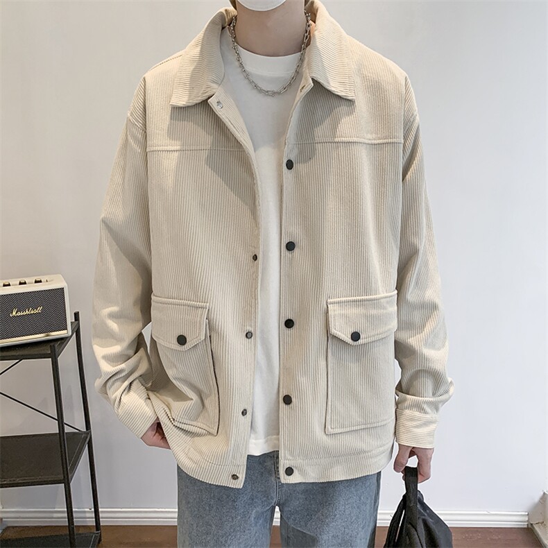 灯芯绒外套男款春秋季新款美式潮衣服工装夹克休闲上衣jk555-P70,男装夹克,星座505-3