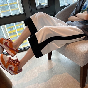 港风休闲大码男七分裤运动7分裤原宿潮流八分裤男士中裤QF768P40图片