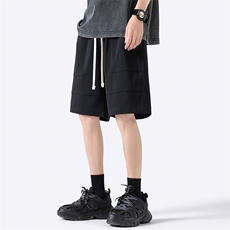 夏季新款冰丝垂感短裤无影墙休闲裤男免烫宽松凉感K23202-P39控58，男装牛仔裤，星座717