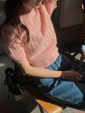 2025夏季新款时尚百搭洋气减龄纯色圆领短袖，女装T恤，恩泰羊绒