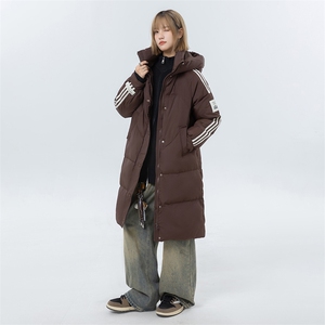 904-2-YR001-P188控258冬季北方抗寒中长款过膝羽绒服女加厚