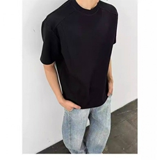 1506/QD9070/P31复古300g重磅纯色t恤男宽松简约cleanfit打底，男装T恤，星座1506