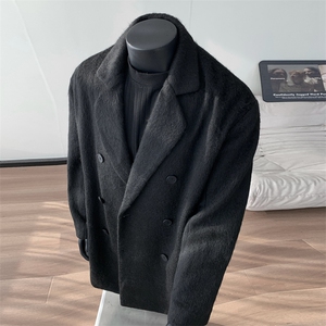2025新秋款粗纺防羊绒毛呢大衣英伦风衣外套DSA157B-J2566-P115