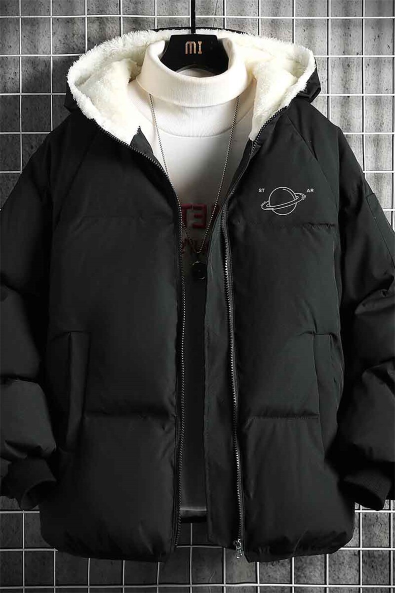 控128加绒面包服男大码羊羔毛衣男MY16238-P100,男装棉衣,电商A040A