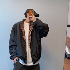 JY558-P79高街潮牌港风日系原宿风韩版潮流宽松两面穿夹克，男装夹克，星座1501-3