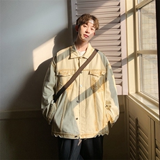 Wt2288-P66美式工装新款设计感小众破洞牛仔夹克，男装夹克，星座1501-1