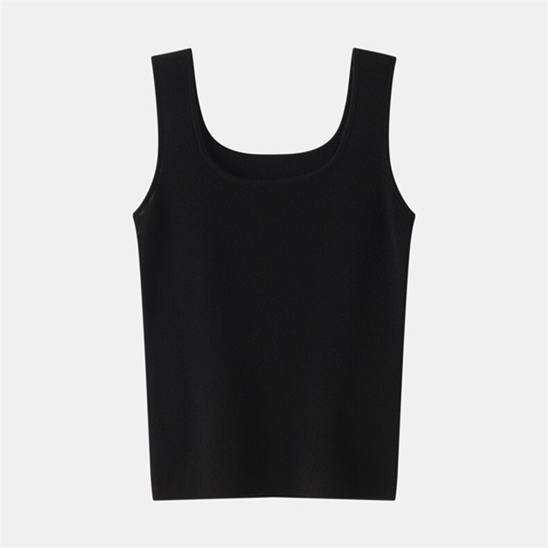 春夏2025新款无袖上衣外穿圆领吊带，女装背心吊带，星纬羊绒