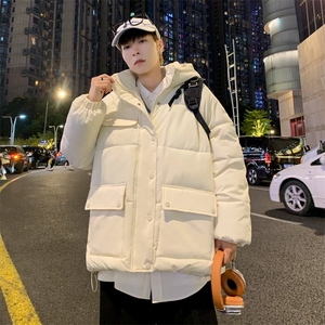 新款棉衣男冬季面包服连帽加厚青少年ins潮牌袄子外套  M559 P90图片