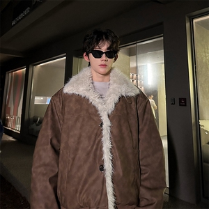 405A  美式高街大毛领短款棉衣座山雕棉服  MY25809-特批100控178图片