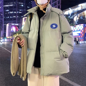 冬季港风韩版宽松加棉加厚连帽冲锋衣棉衣棉服 MY6211 P115控158图片