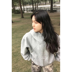 抖音得物高品质二开26春装美式高街重磅结构高领连帽卫衣外套W62，女装短外套，电商A486