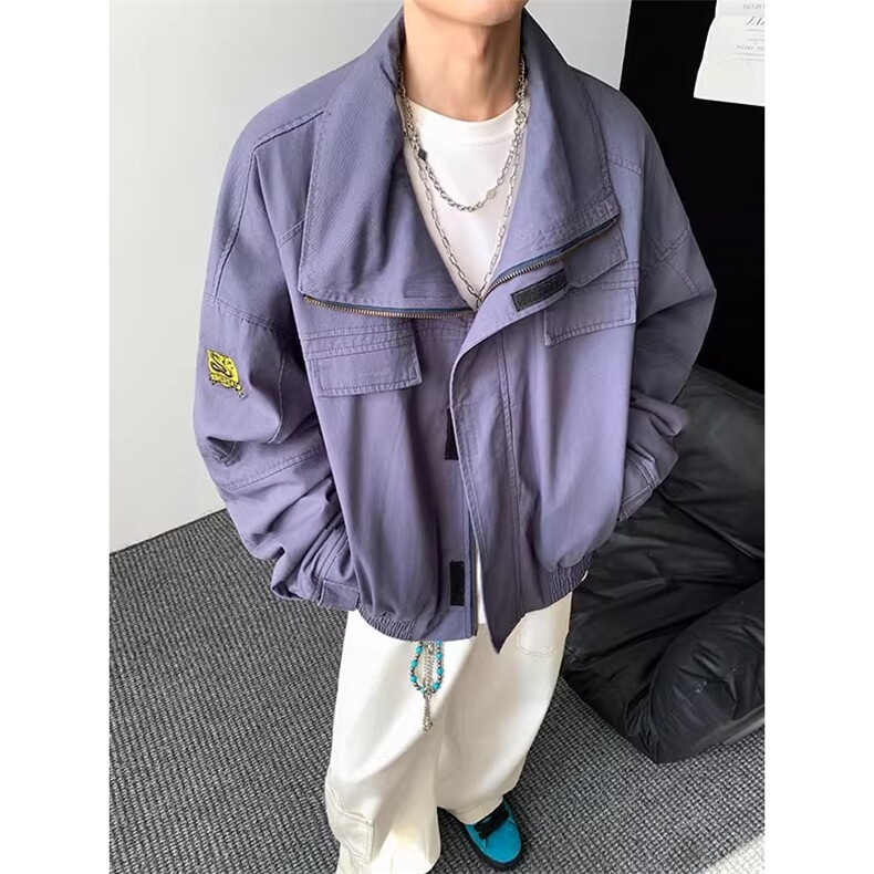 水洗牛仔外套加绒加厚飞行员夹克JK1032特P128,男装工装外套,星座908-1
