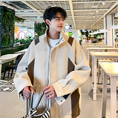 男装呢料大衣2026秋冬季新款毛呢大衣男生外套XZ514-2-F599-P115，男装毛呢大衣，星座514-2(原B239)