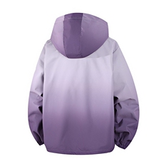 79开春户外渐变颜色连帽防风防水多拉链冲锋衣外套JK026P65，男装夹克，电商A128