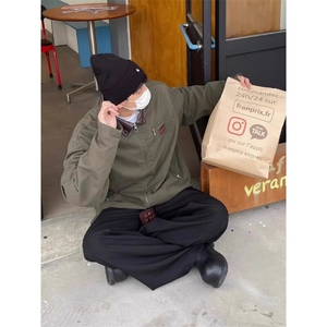 美式复古哈灵顿外套潮牌高街底特律工装夹克 JK708 特P80图片