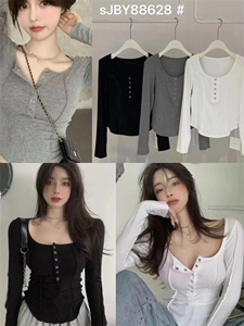 23年春款圆领扣子,其它,SJBY