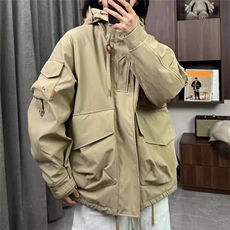 冲锋衣男秋美式潮帅防风工装夹克户外登山徒步机能外套HH2571P76，男装夹克，星座1013-5