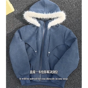 杭州质量 可拆帽战马座山雕加厚棉衣外套ZM0135-P145图片