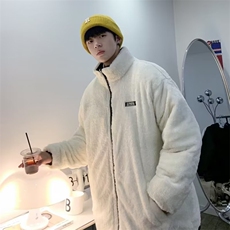 两面穿羊羔绒棉衣外套男潮冬装加厚保暖棉服FT881P80，男装棉衣，星座1116-2