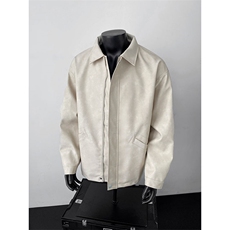 潮流宽松美式复古机车皮衣PU皮夹克外套P7810-P65【特价】，男装夹克，电商A007