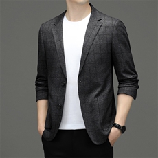 M3397-1钱塘2020-2秋季新款中年男装西服商务休闲百搭外套P142，男装西服，钱塘207-2