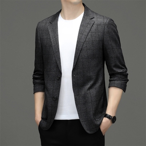 M3397-1钱塘2020-2秋季新款中年男装西服商务休闲百搭外套P142图片