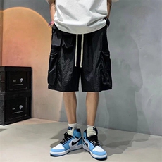 日系潮牌大码机能工装短裤男夏季直筒宽松休闲五分裤潮DKC199-P43，男装牛仔裤，星座1008