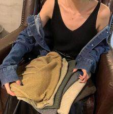 秋款针织背心上新啦，女装背心吊带，金翕服饰