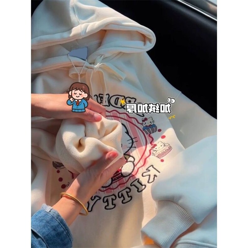 DD13加绒-P65常规p60猫咪连帽卫衣,男装卫衣,电商B323A