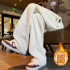 加绒加厚欧棉绒灯芯绒休闲裤直筒弯刀裤A493特P45控78，男装休闲裤，电商A309