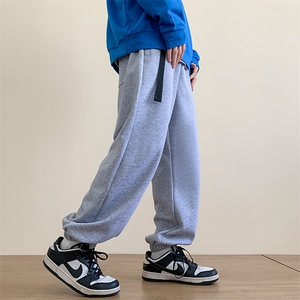 港风秋冬长裤宽松休闲扣带松紧腰束脚卫裤K23303-P40控58图片