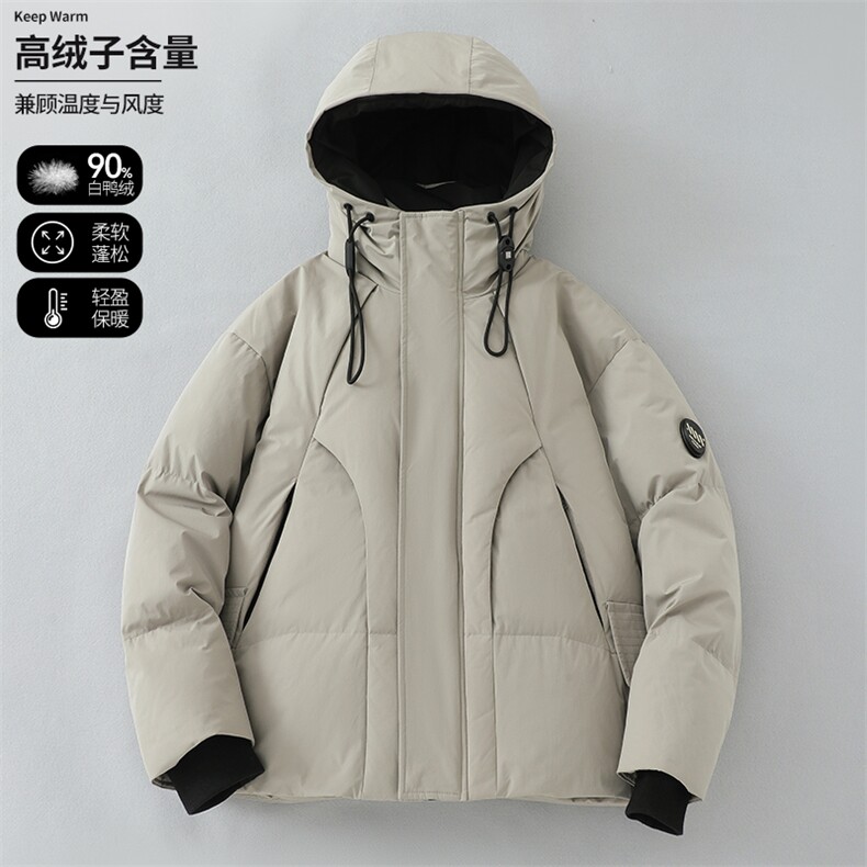 2025冬美式潮牌立领夹克保暖羽绒服男潮牌休闲宽松羽绒服599图片